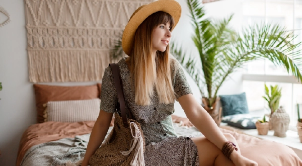 Summer linen dress styling
